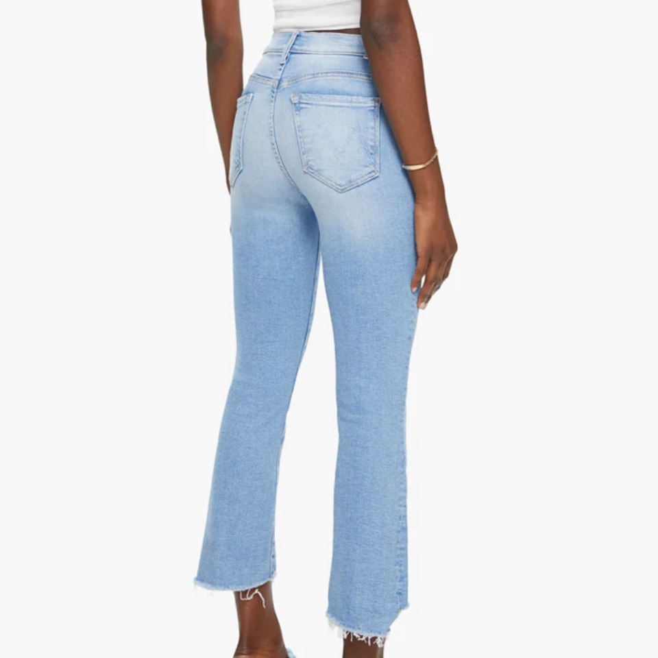 Mother The Insider Crop Step Fray Jeans - Size 27